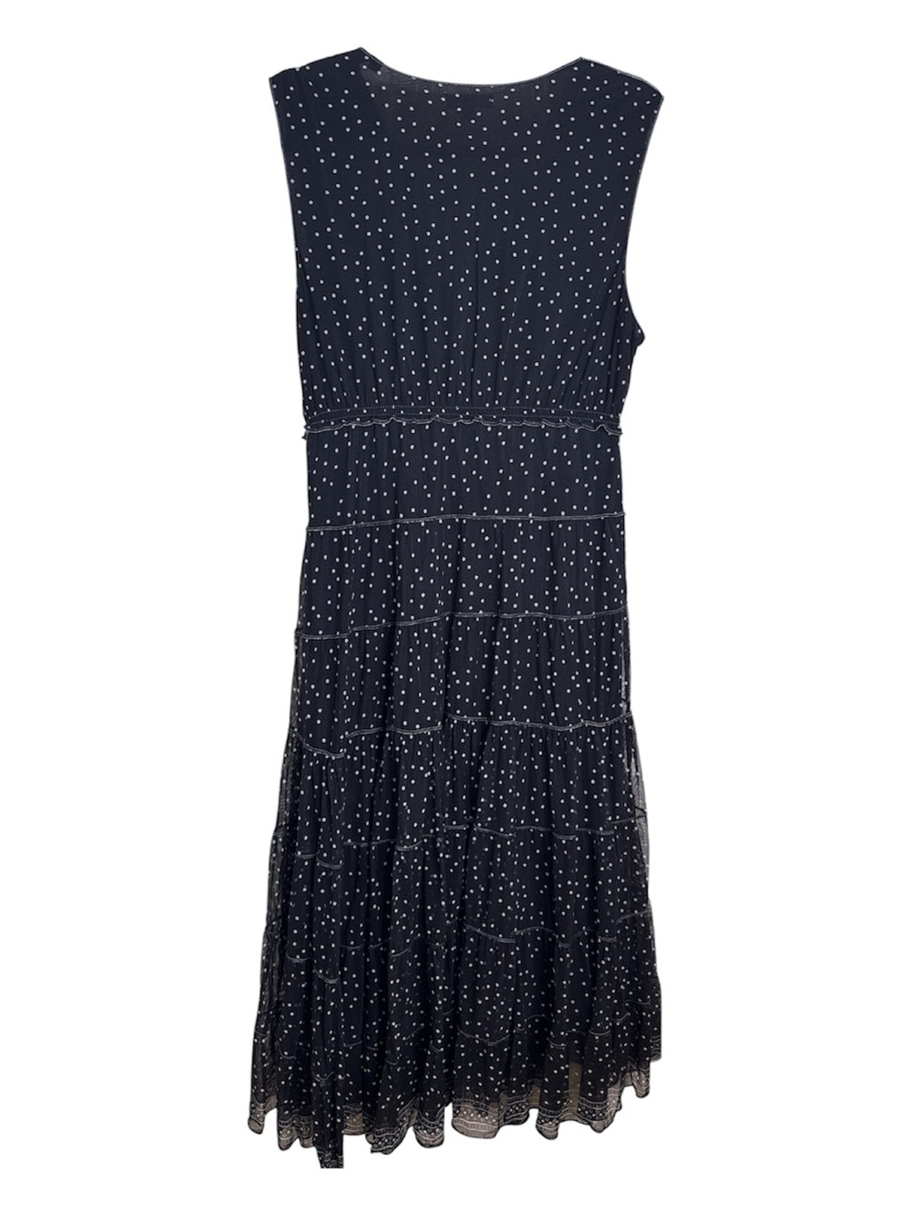 MAX STUDIO Polka Dot Sleeveless Midi Dress - Picture 3 of 4
